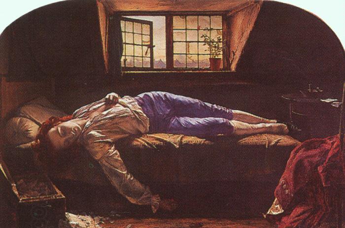 Henry Wallis The Death of Chatterton oil painting picture